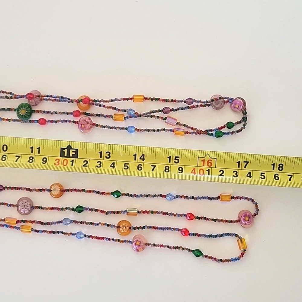 Duran glass necklaces x 2